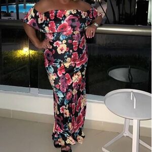 Floral Off-Shoulder Dress